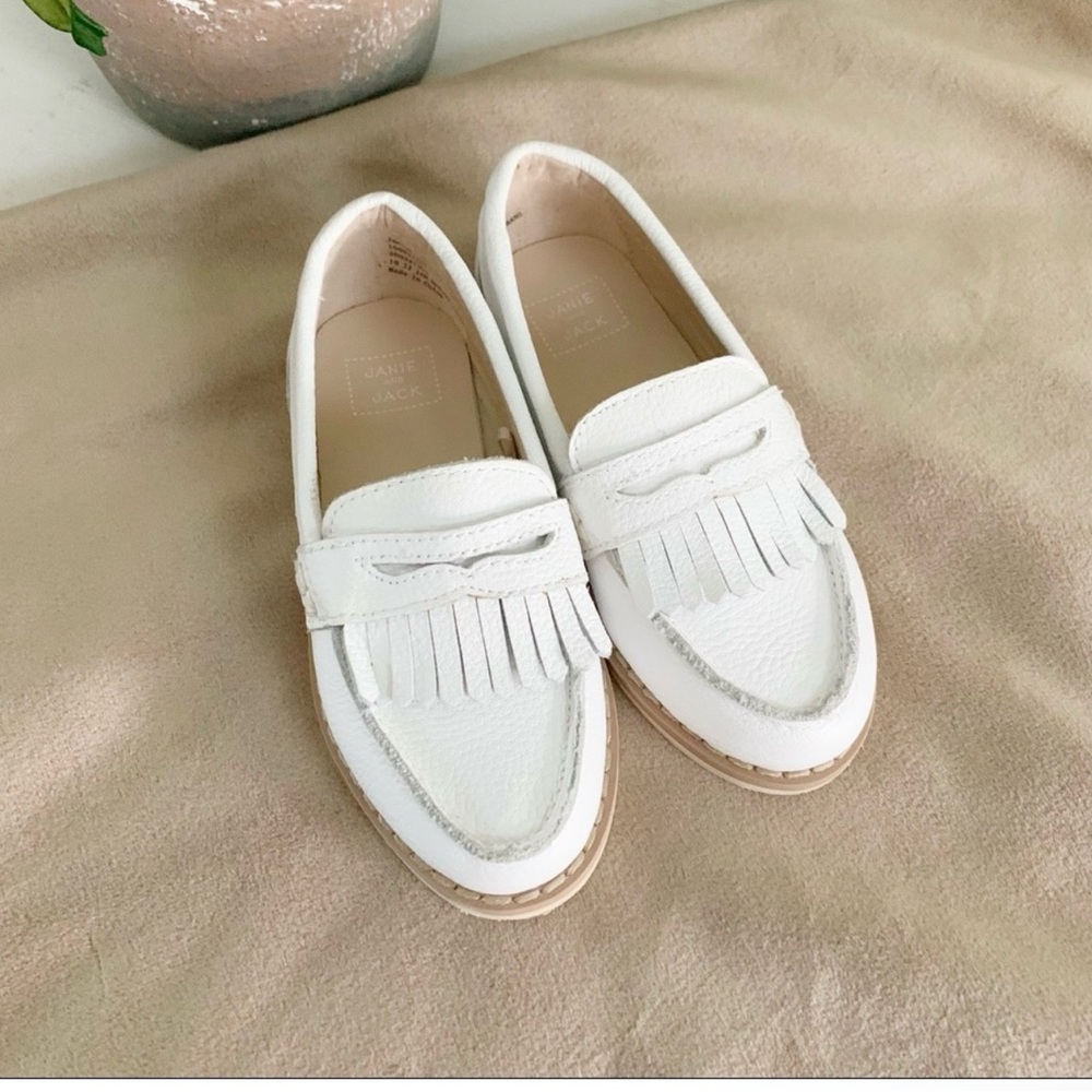 Janie and Jack White Loafers shoes